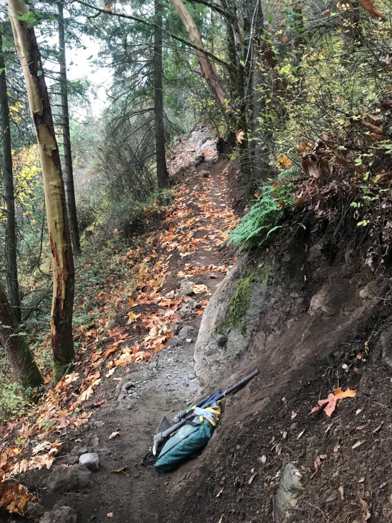 East CrossTown trail with boulder